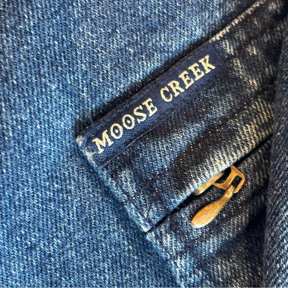 VINTAGE MOOSE CREEK 100% Cotton Denim Jean Barn Coat with Flannel Lining Sz XL - Picture 13 of 14